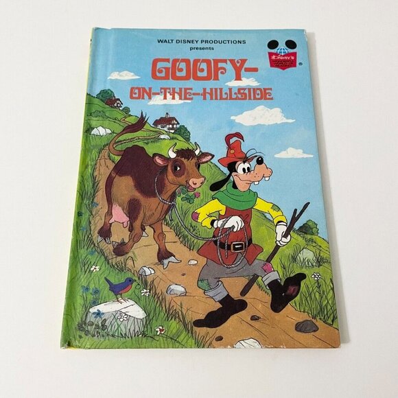 Vtg 1982 Walt Disney Productions Presents Goofy On The Hillside Disney Book - Picture 1 of 16